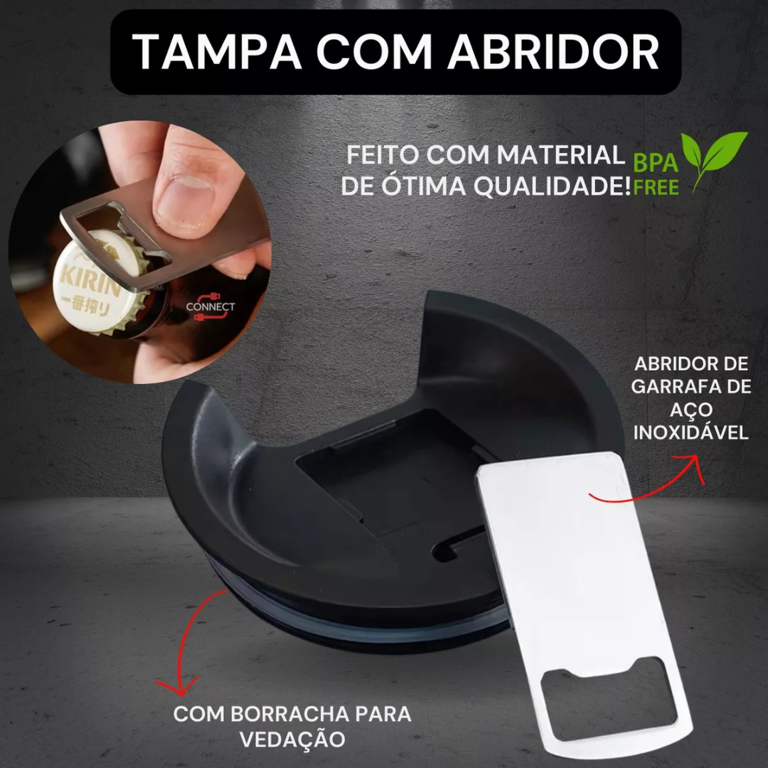 ThermaSip – Copo Térmico com Tampa e Abridor (473ml)