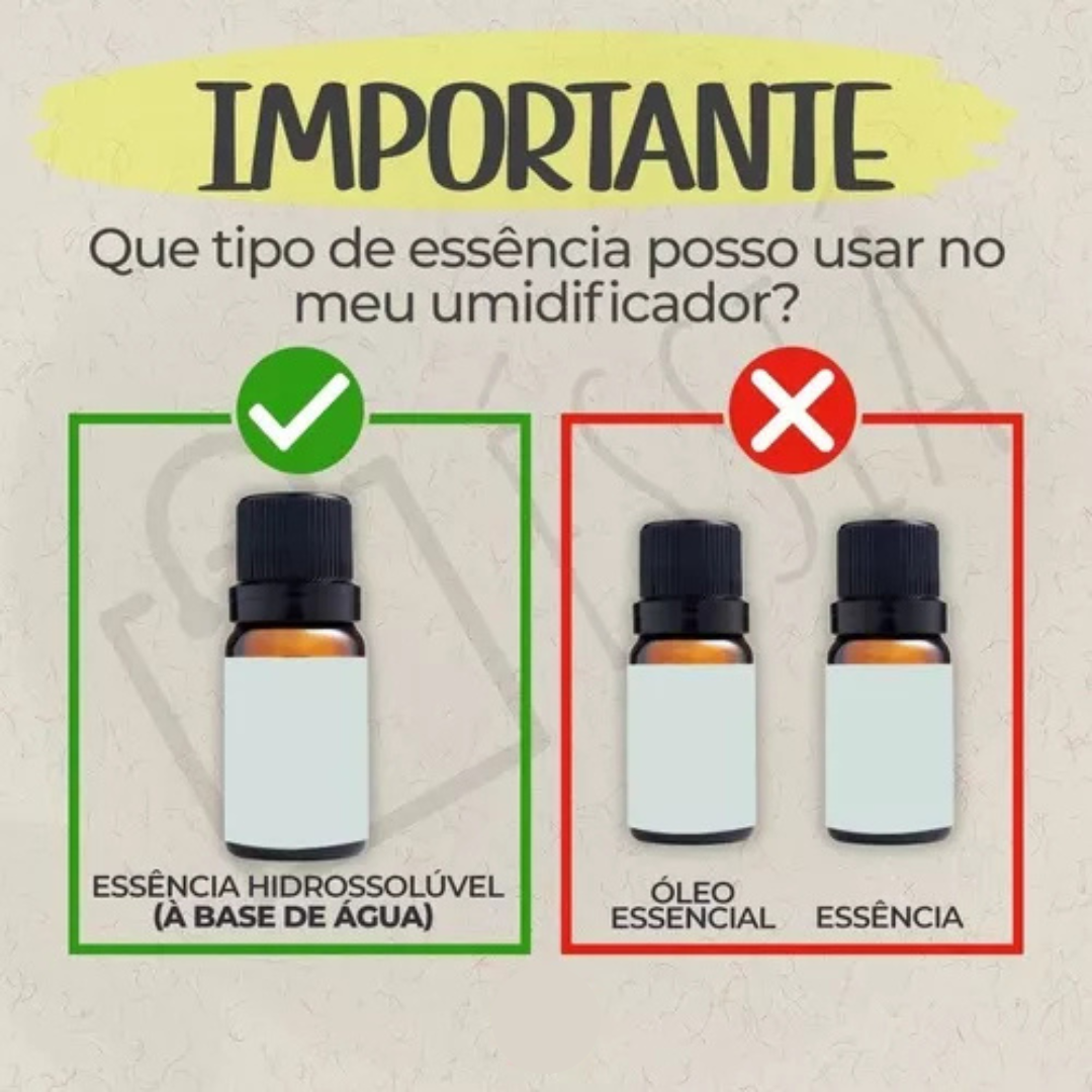 AromaWood - Umidificador Ultrassônico