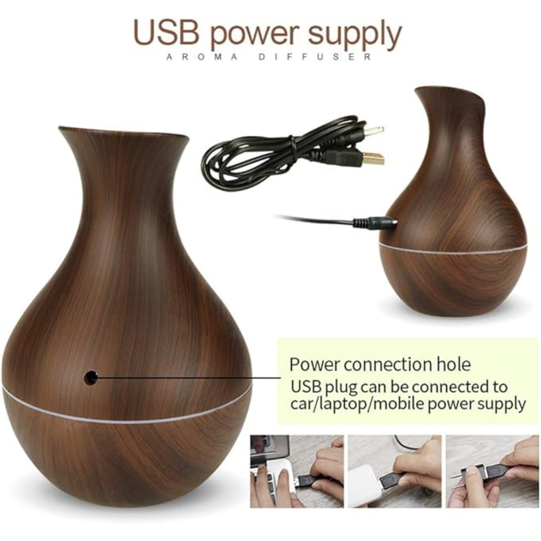 AromaWood - Umidificador Ultrassônico