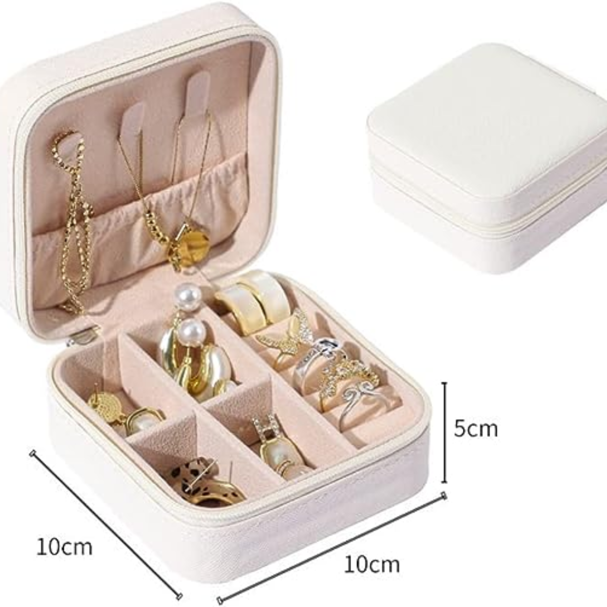 EleganceBox - Porta-Jóias Compacto